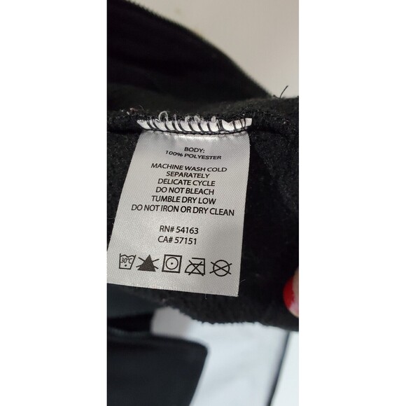 Calvin Klein Black Fleece Vest Women M – Full Zip Pocketed – Athleisure Layer - Picture 7 of 16